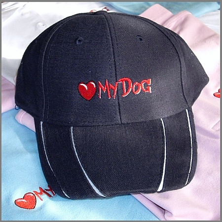 LuvMyDog Navy Blue Embroidered Classic Cotton Cap
