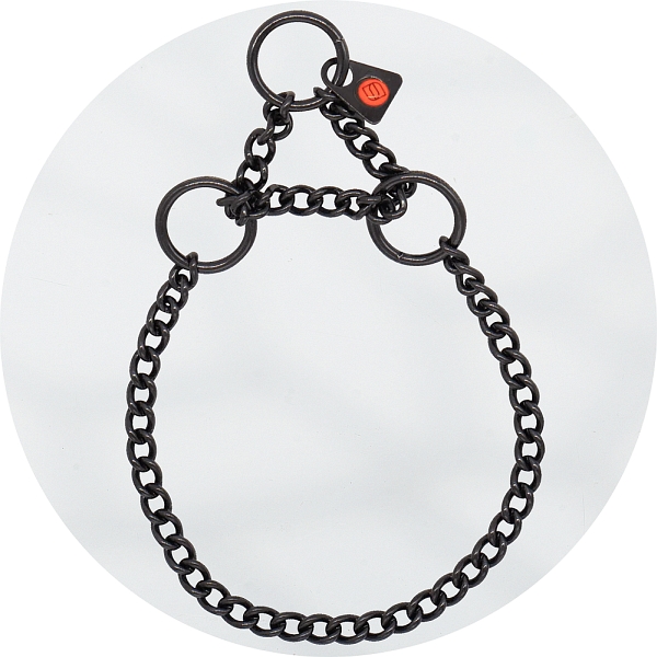 Herm Sprenger Black Stainless Steel 2.0mm Fine Link Martingale Collar