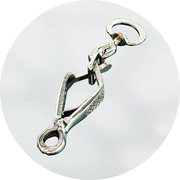 Herm Sprenger Nickel Plated Scissor Snap Hook