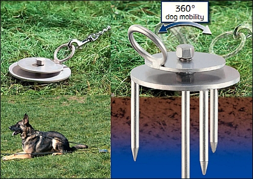 Herm Sprenger Stainless Steel Run-Block Ground Anchor Description