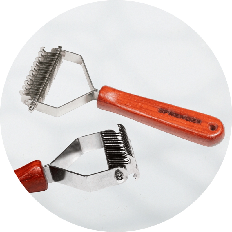 Herm Sprenger Stainless Steel Undercoat Brush and Depilator