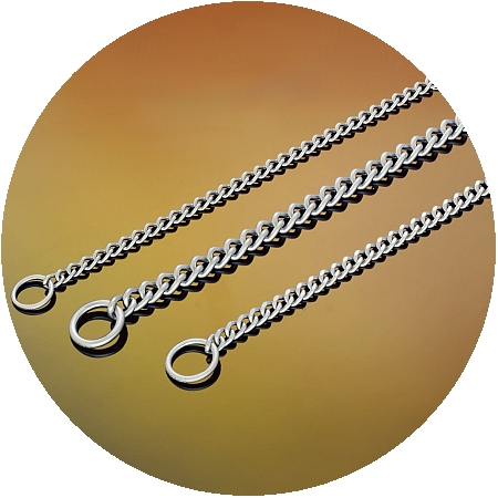 Herm Sprenger Satin Matt Chrome 3.0mm Flat Polished Link Slip Collar