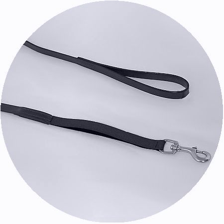 Audenham English Bridle Leather and Stainless Steel Reflex Dog Lead 85cm/33.5